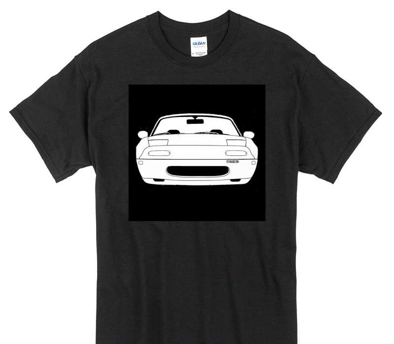 Custom Gildan 100% Cotton Black T-Shirt