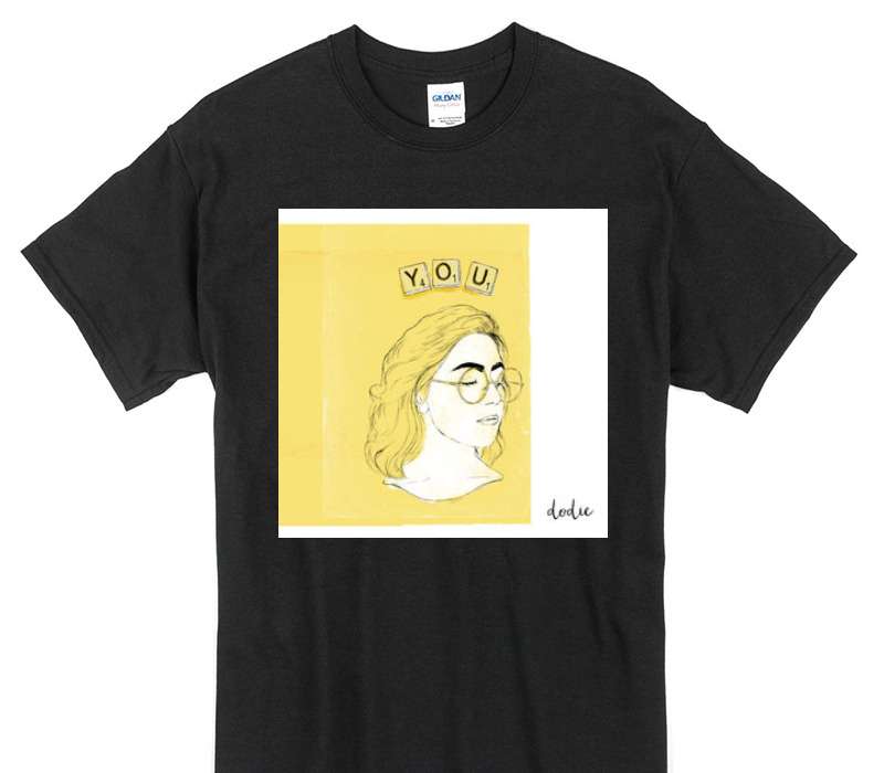 Custom Gildan 100% Cotton Black T-Shirt