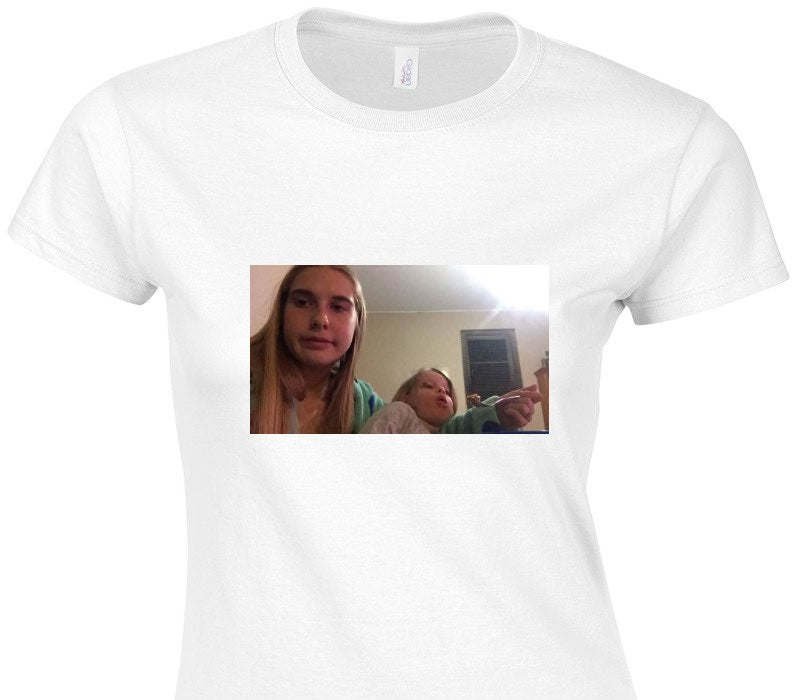 Custom Womens Soft Style 100% Cotton White T-Shirt