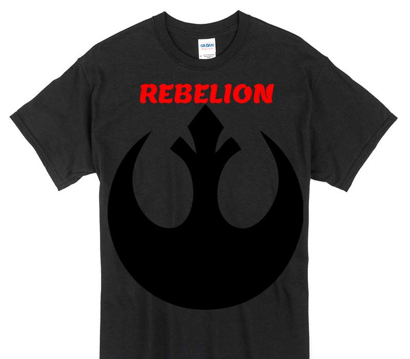 Custom Gildan 100% Cotton Black T-Shirt