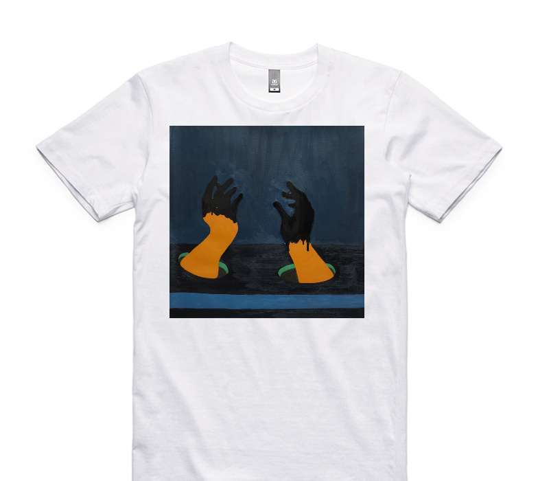 Custom AS Colour 100% Cotton White T-Shirt
