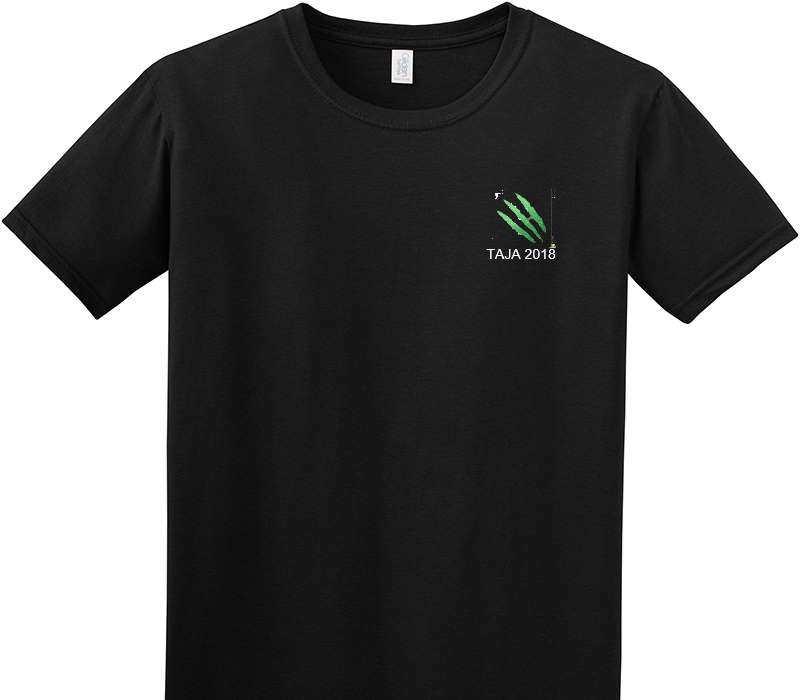 Custom Adult Soft Style 100% Cotton Black T-Shirt