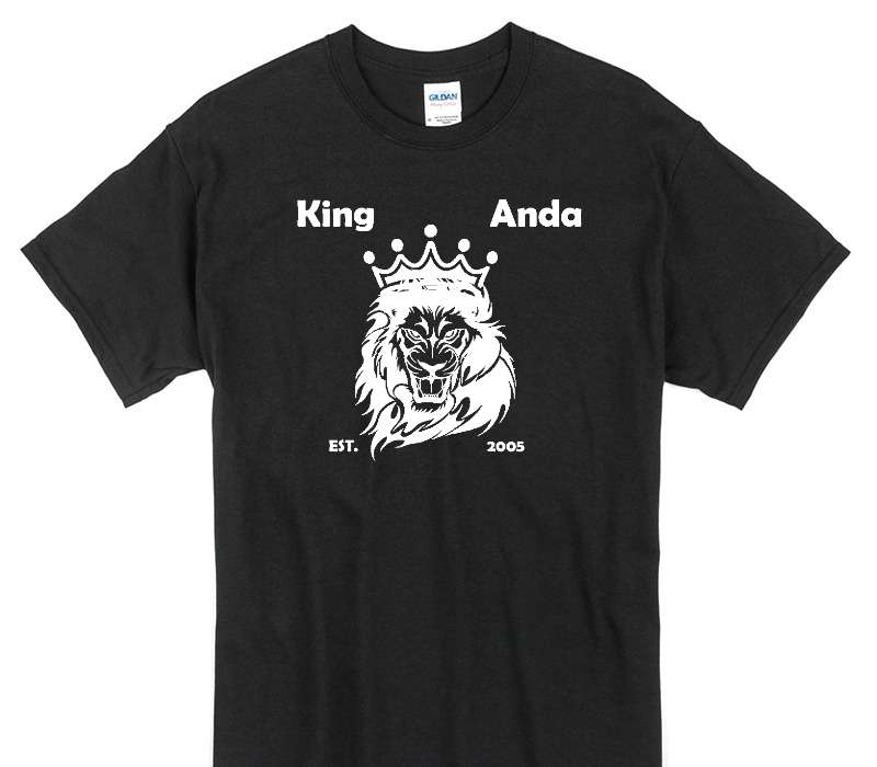 Custom Gildan 100% Cotton Black T-Shirt