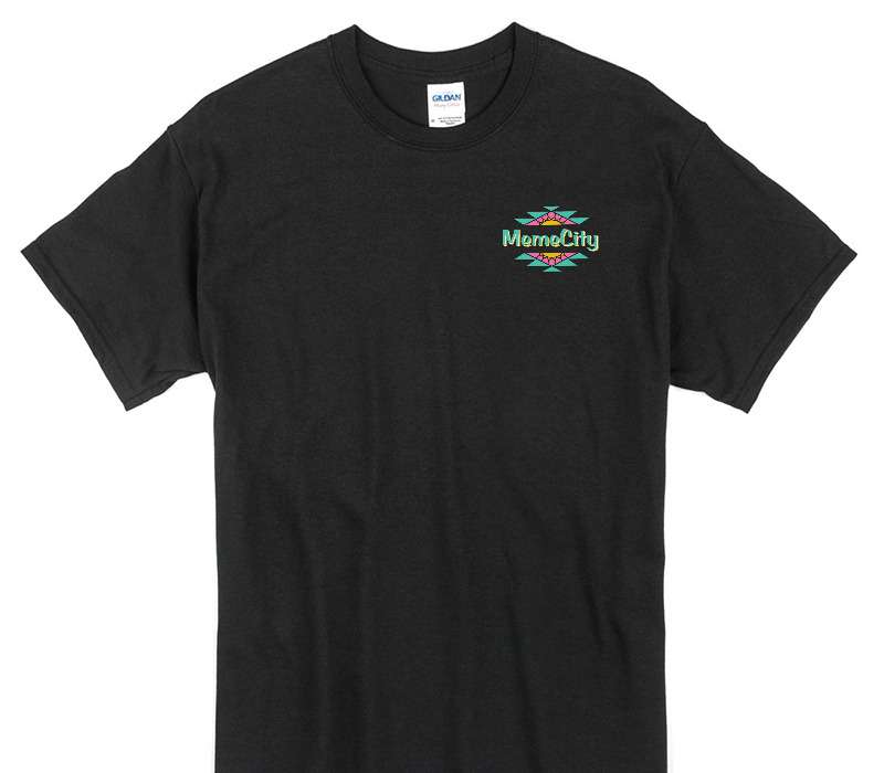 Custom Gildan 100% Cotton Black T-Shirt