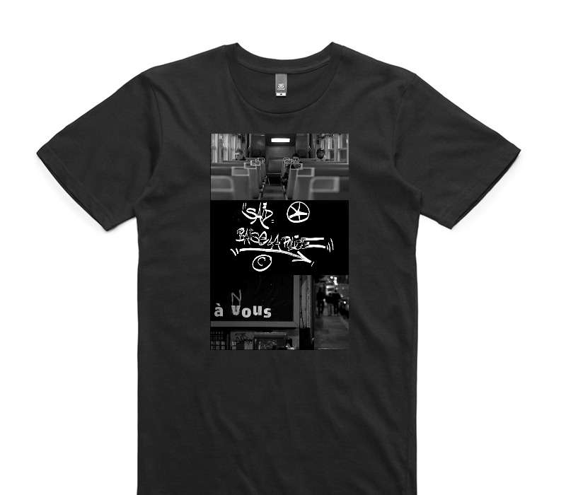 Custom AS Colour 100% Cotton Black T-Shirt