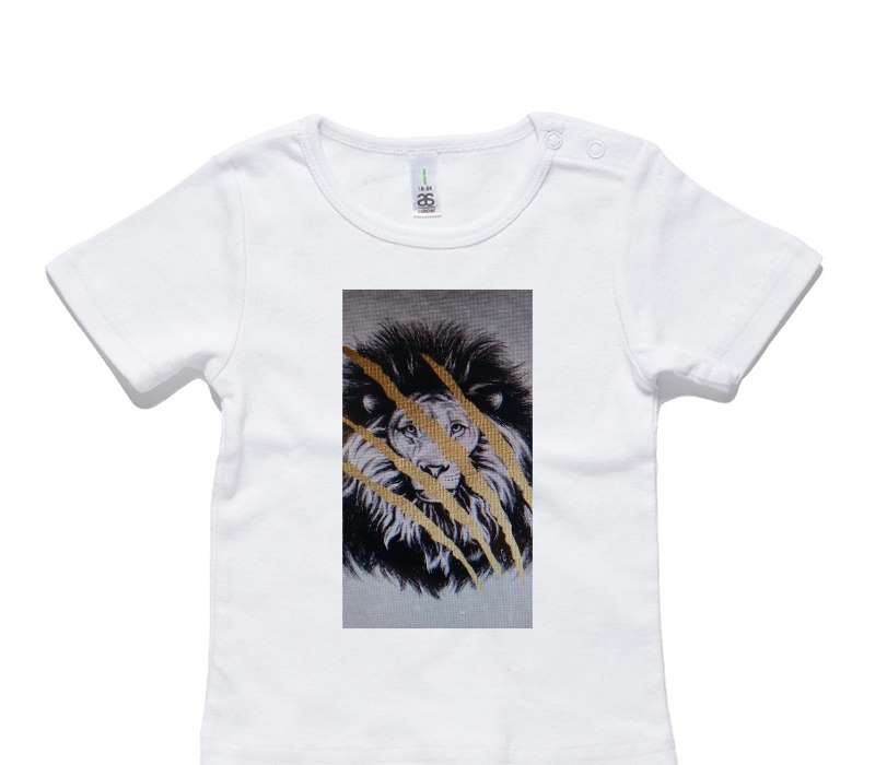 Custom AS Colour White Baby T-Shirt