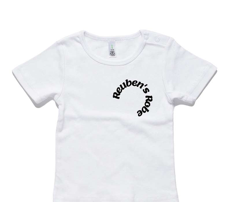 Custom AS Colour White Baby T-Shirt