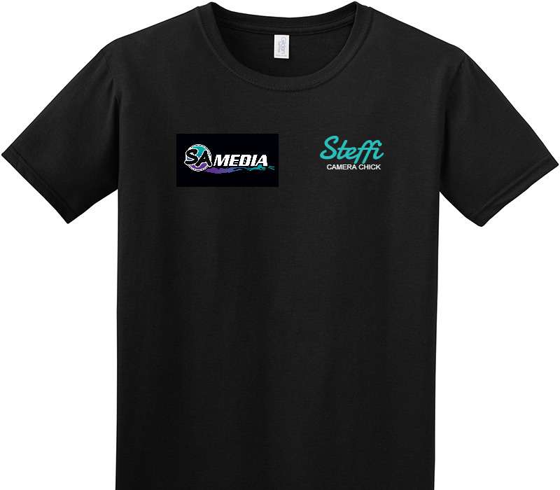 Custom Adult Soft Style 100% Cotton Black T-Shirt