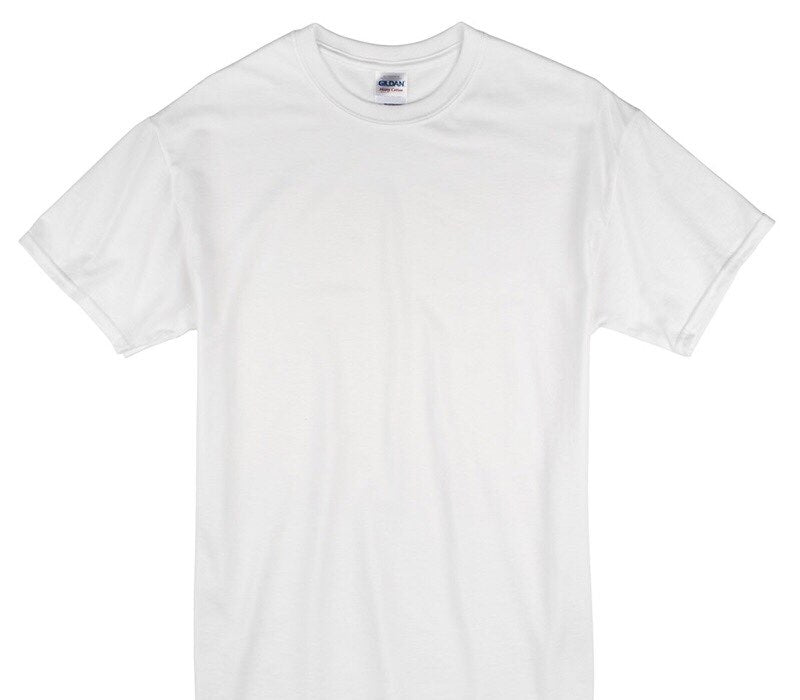 Custom Gildan 100% Cotton White T-Shirt