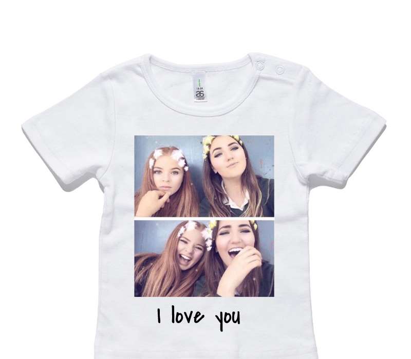 Custom AS Colour White Baby T-Shirt