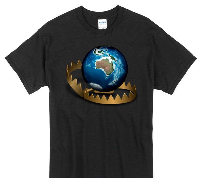Custom Gildan 100% Cotton Black T-Shirt