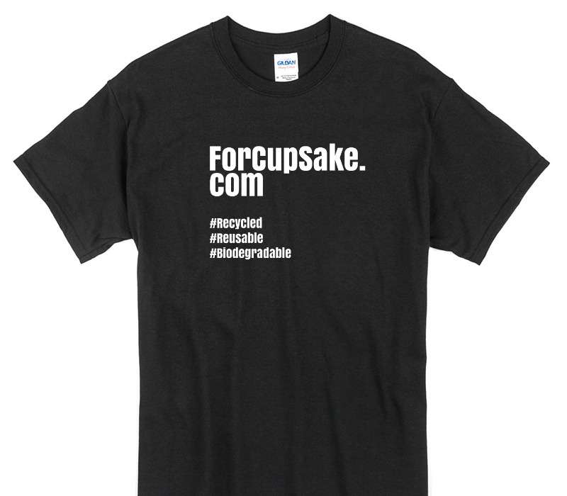 Custom Gildan 100% Cotton Black T-Shirt
