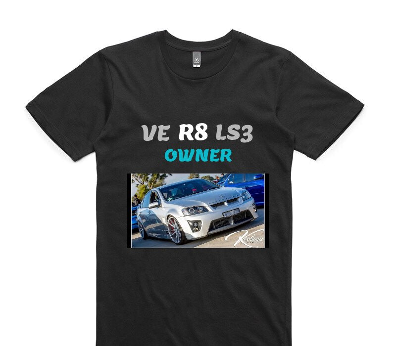 Custom AS Colour 100% Cotton Black T-Shirt