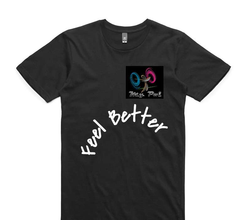 Custom AS Colour 100% Cotton Black T-Shirt