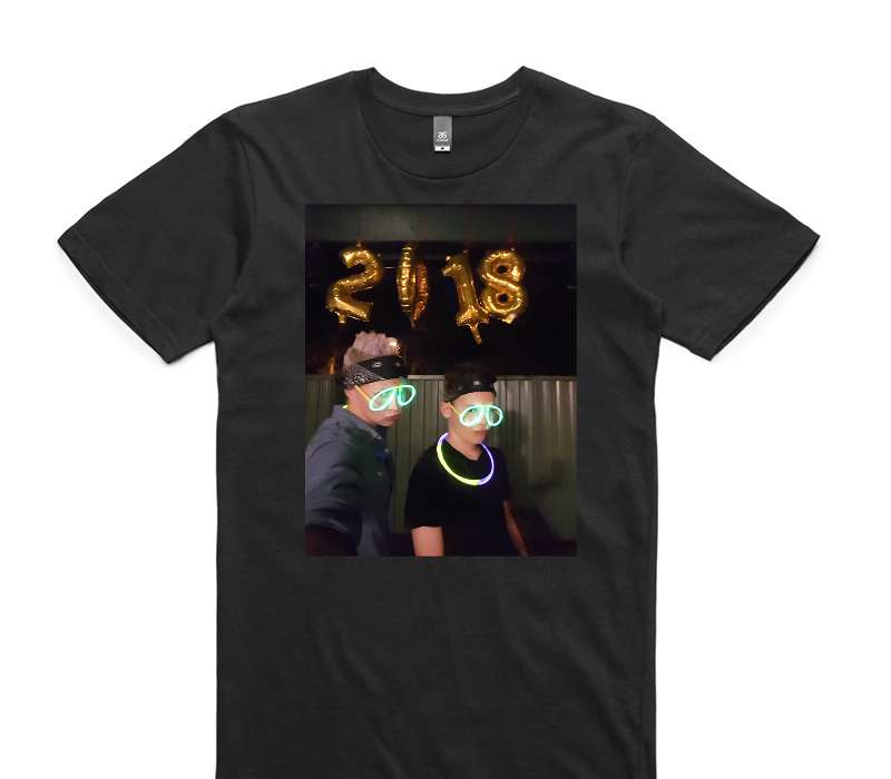 Custom AS Colour 100% Cotton Black T-Shirt