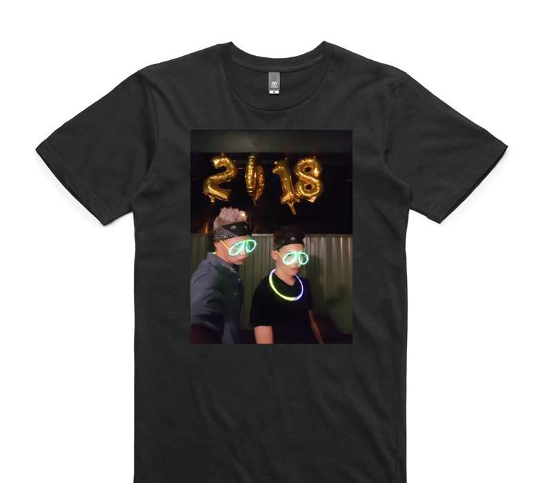 Custom AS Colour 100% Cotton Black T-Shirt