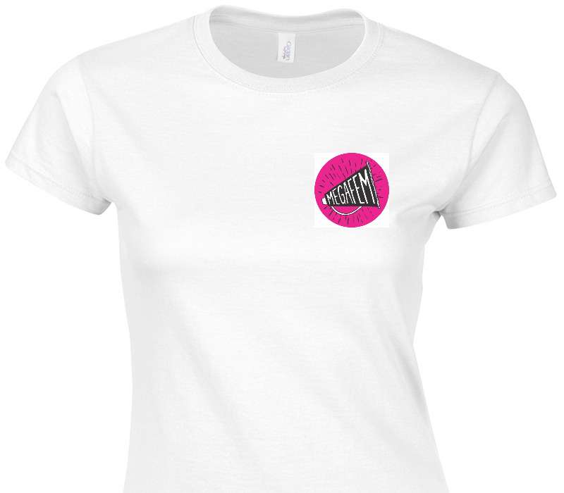 Custom Womens Soft Style 100% Cotton White T-Shirt