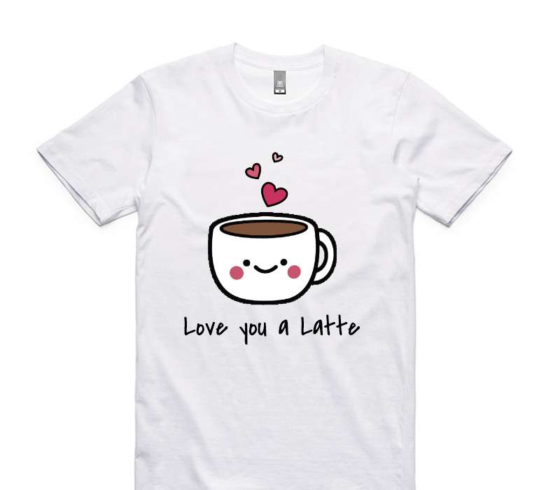 Custom AS Colour 100% Cotton White T-Shirt