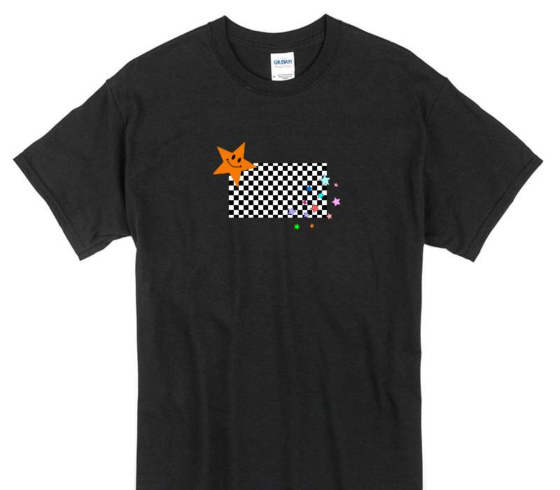 Custom Gildan 100% Cotton Black T-Shirt