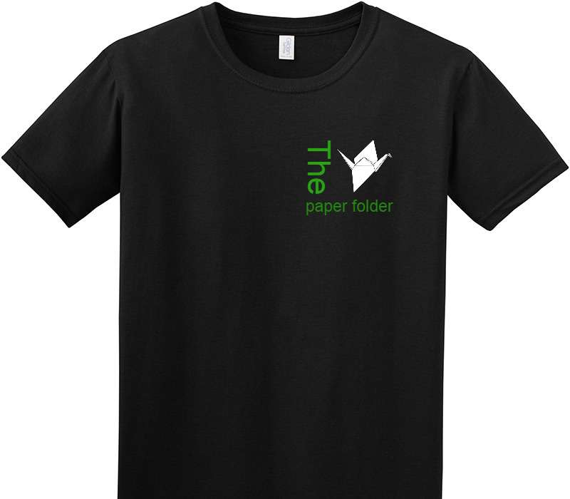 Custom Adult Soft Style 100% Cotton Black T-Shirt