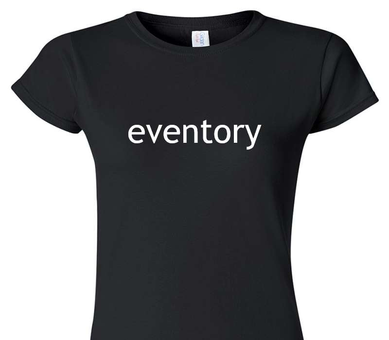 Custom Womens Soft Style 100% Cotton Black T-Shirt