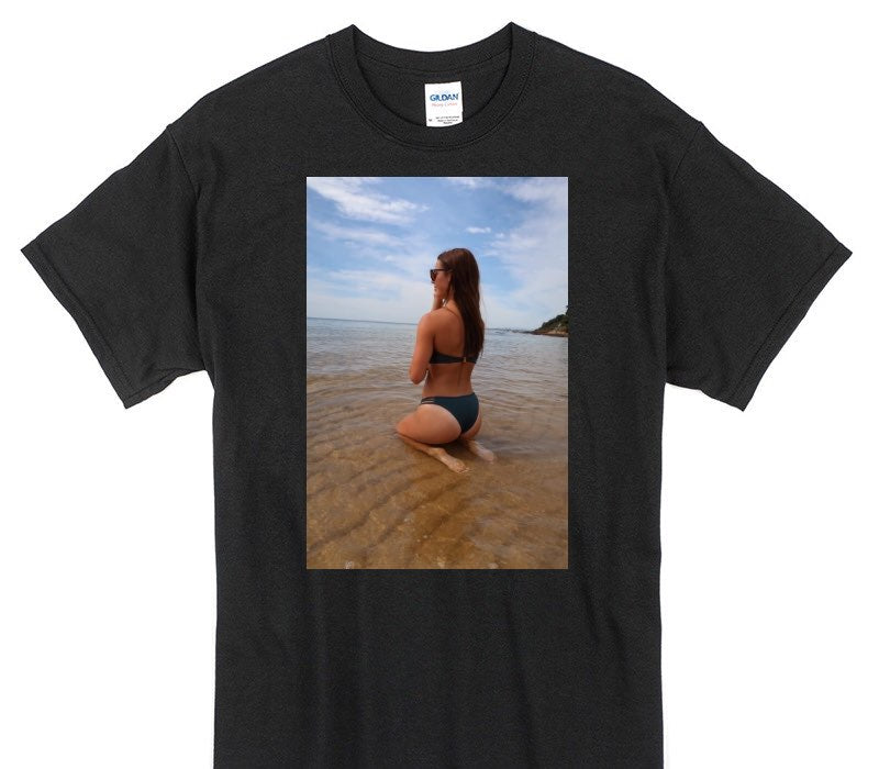 Custom Gildan 100% Cotton Black T-Shirt