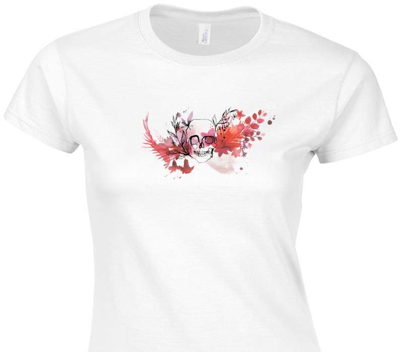 Custom Womens Soft Style 100% Cotton White T-Shirt