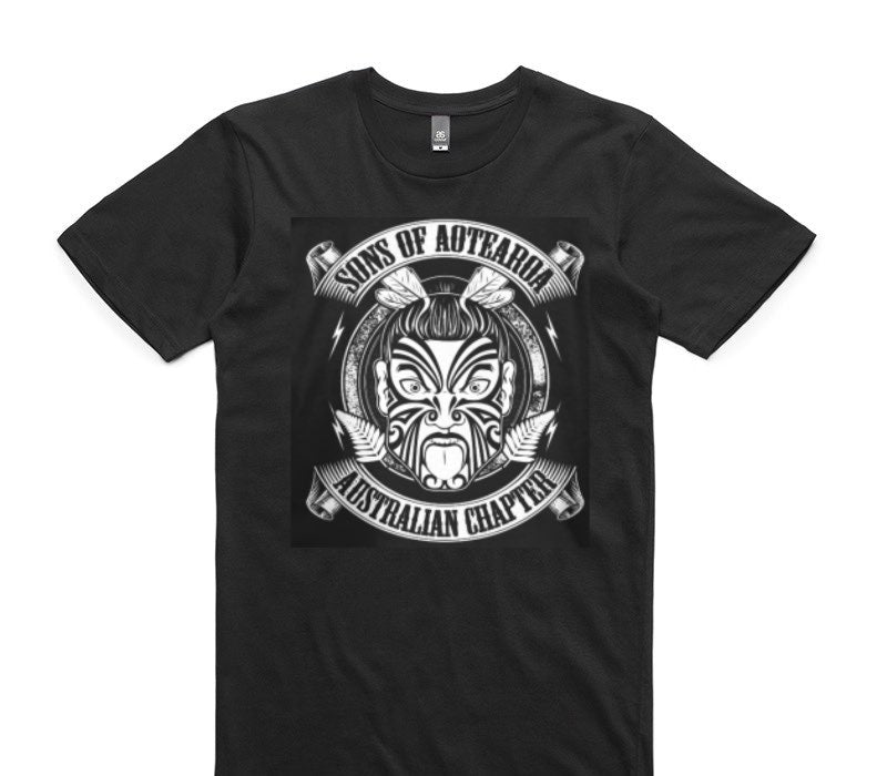 Custom AS Colour 100% Cotton Black T-Shirt