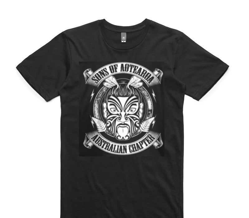 Custom AS Colour 100% Cotton Black T-Shirt