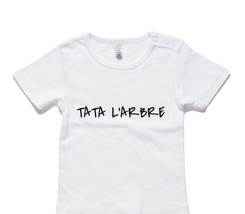 Custom AS Colour White Baby T-Shirt