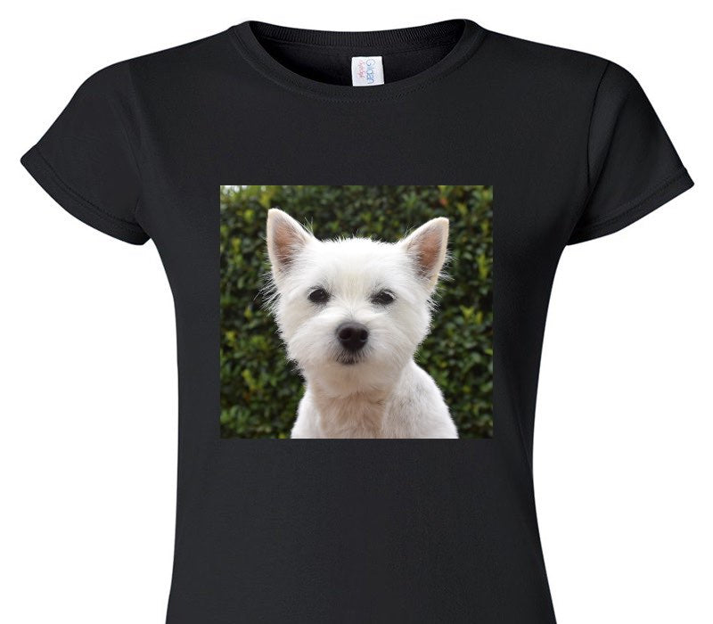 Custom Womens Soft Style 100% Cotton Black T-Shirt