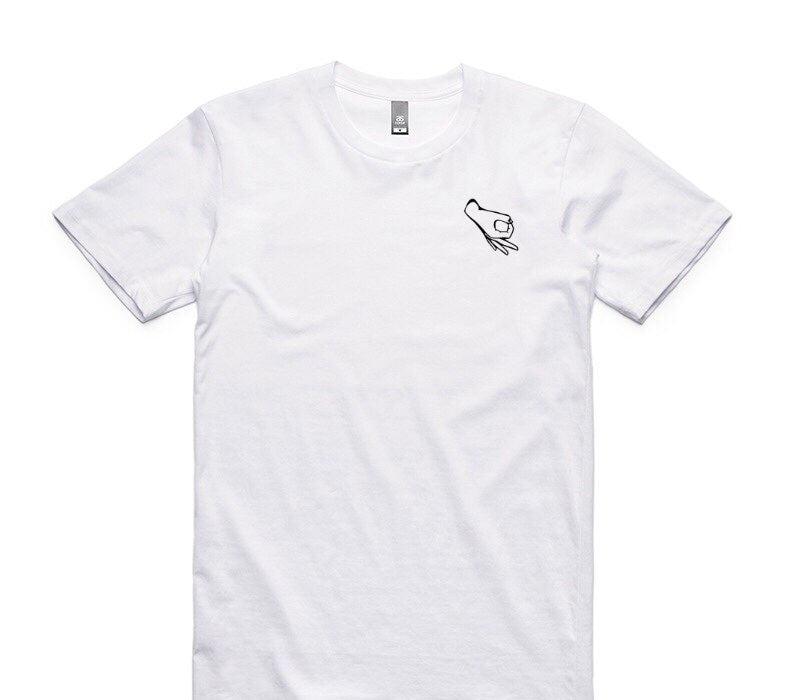 Custom AS Colour 100% Cotton White T-Shirt