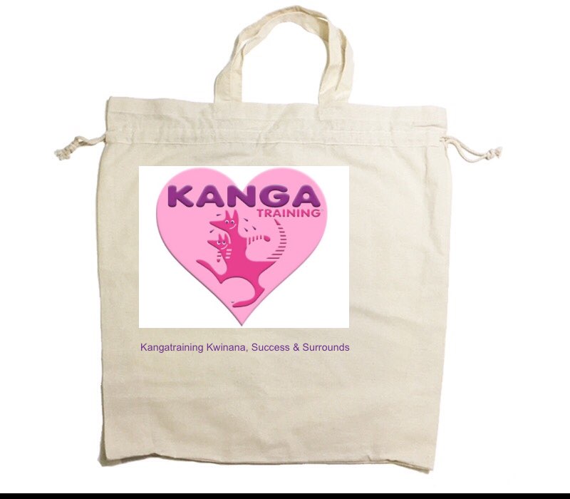 Custom Drawstring Tote Bag Cotton Calico