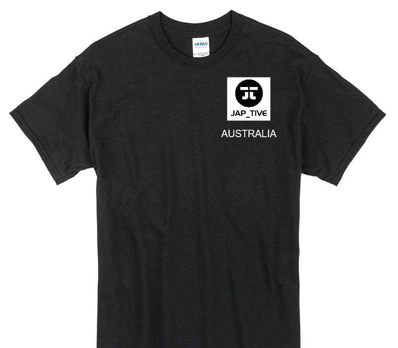 Custom Gildan 100% Cotton Black T-Shirt