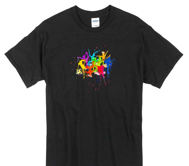 Custom Gildan 100% Cotton Black T-Shirt