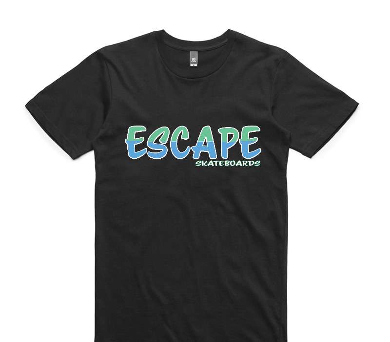 Custom AS Colour 100% Cotton Black T-Shirt