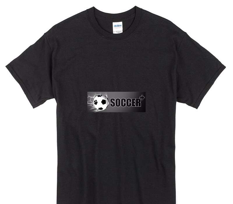 Custom Gildan 100% Cotton Black T-Shirt