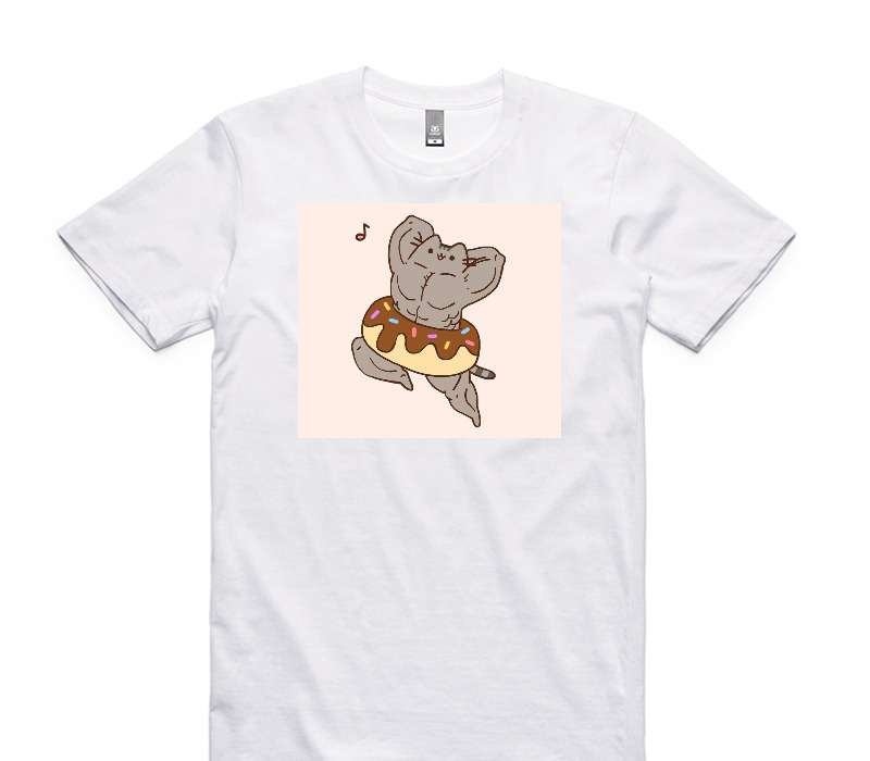 Custom AS Colour 100% Cotton White T-Shirt