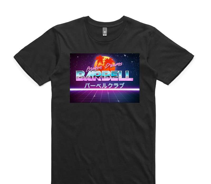 Custom AS Colour 100% Cotton Black T-Shirt