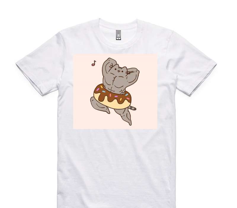 Custom AS Colour 100% Cotton White T-Shirt