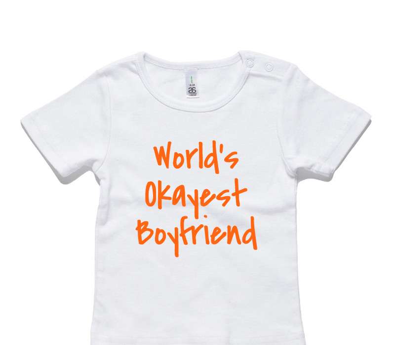 Custom AS Colour White Baby T-Shirt