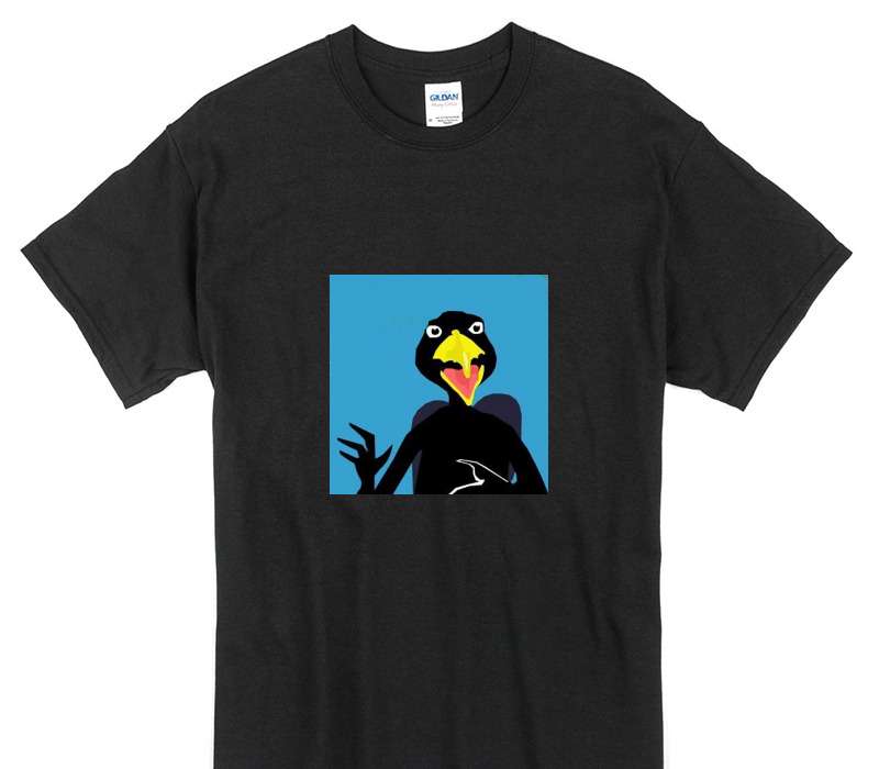 Custom Gildan 100% Cotton Black T-Shirt