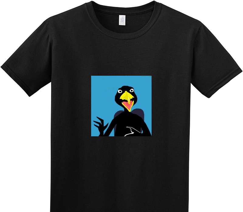 Custom Adult Soft Style 100% Cotton Black T-Shirt