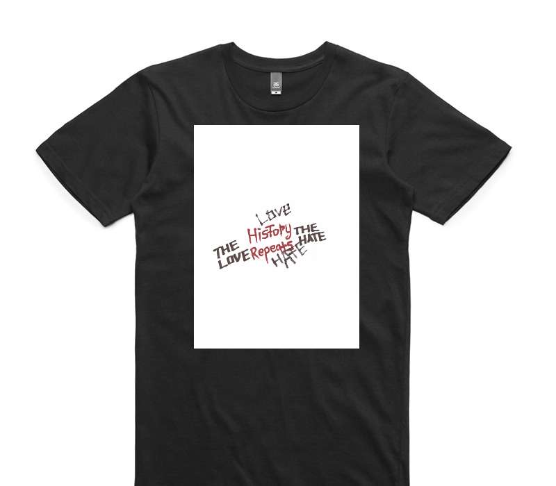 Custom AS Colour 100% Cotton Black T-Shirt