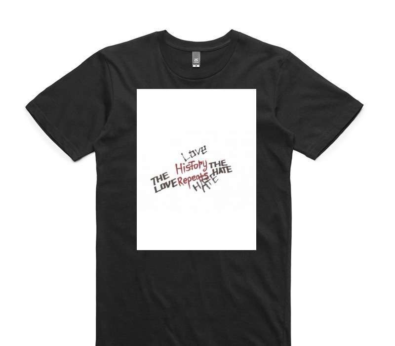 Custom AS Colour 100% Cotton Black T-Shirt