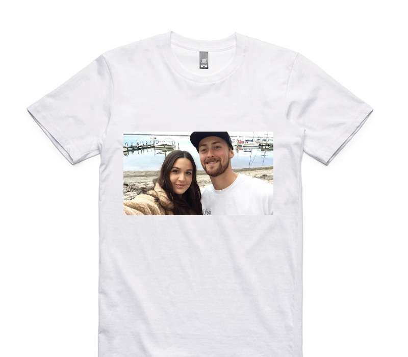 Custom AS Colour 100% Cotton White T-Shirt