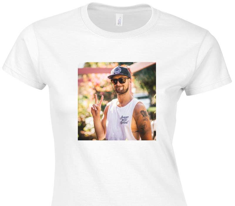 Custom Womens Soft Style 100% Cotton White T-Shirt