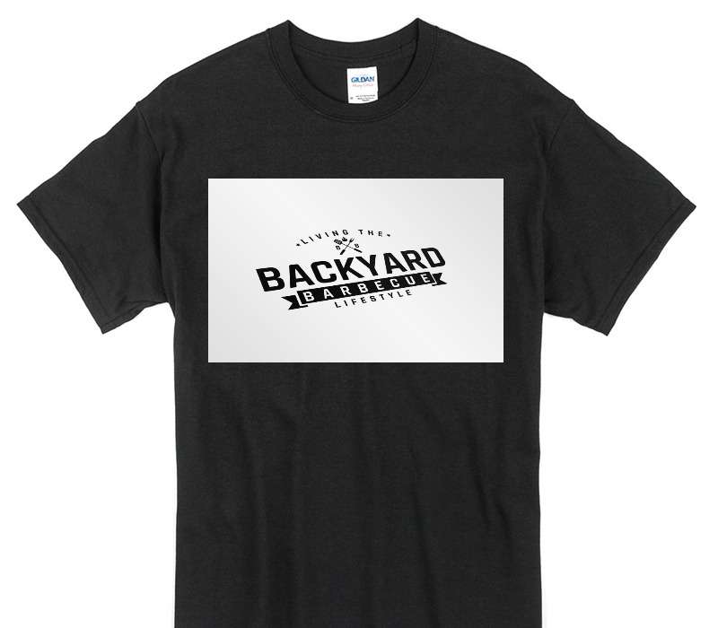 Custom Gildan 100% Cotton Black T-Shirt