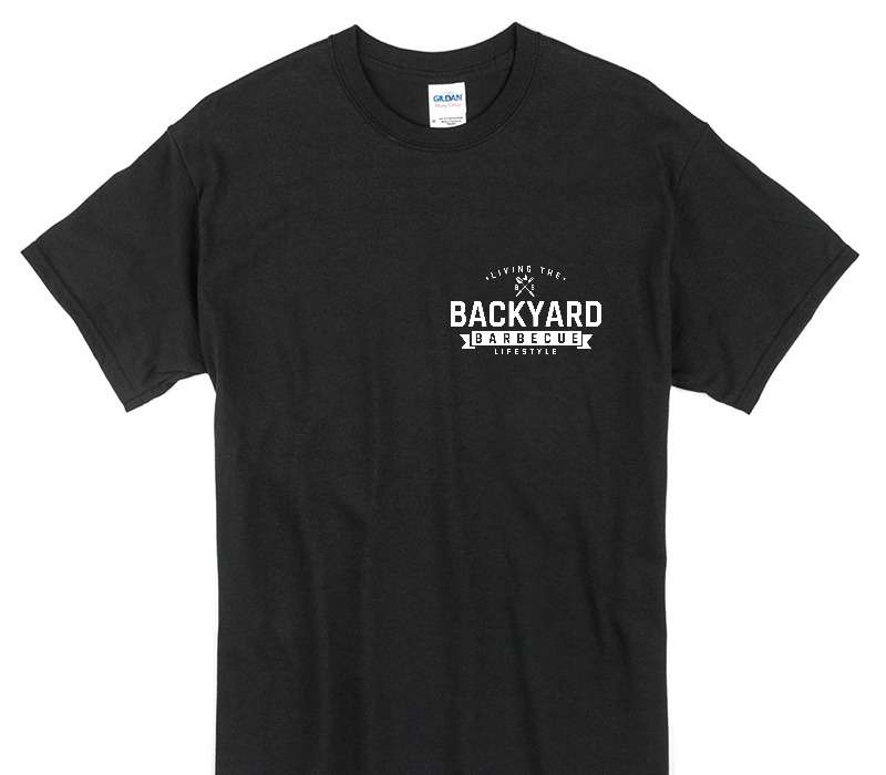 Custom Gildan 100% Cotton Black T-Shirt