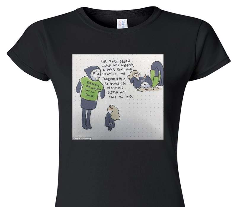 Custom Womens Soft Style 100% Cotton Black T-Shirt